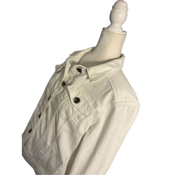 Harley-Davidson embroidered white jean jacket - LP - Picture 4 of 9